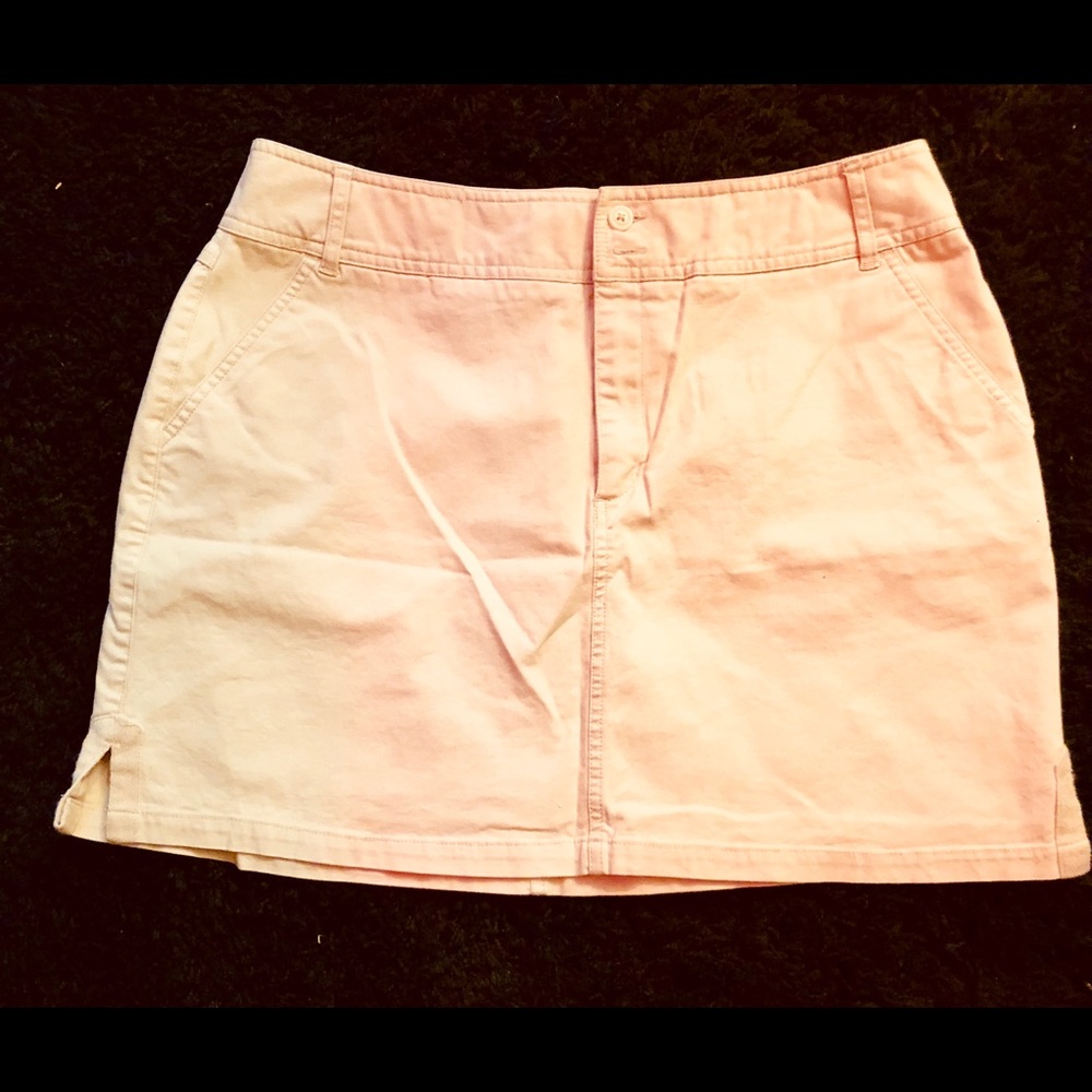Khaki short skirt